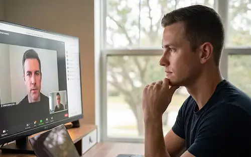 Jack Knight coaching a SWORD client on getting interviews